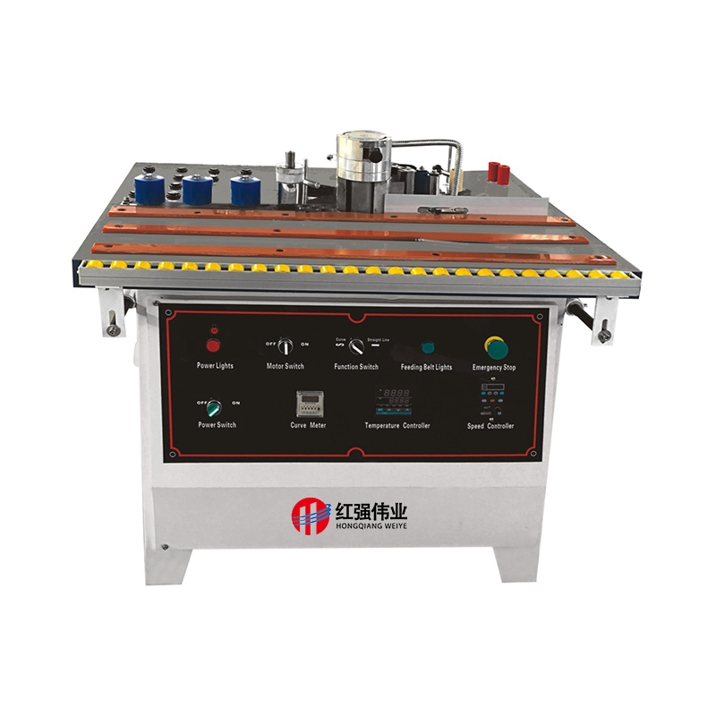 Double gluing manual edge banding machine 